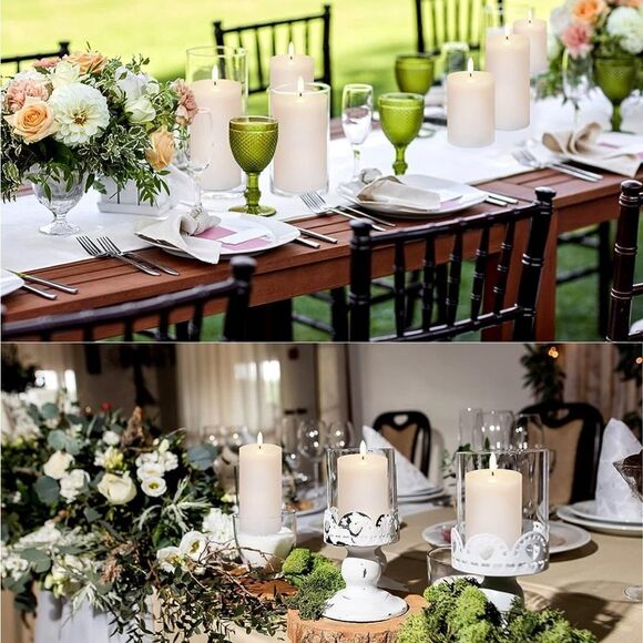 White flameless candles.  Set of six white LED with remote & timer. NWT - Picture 6 of 6